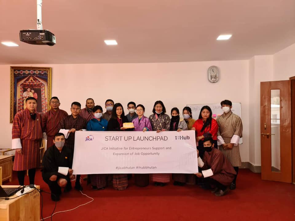 The image show Impact Hub Thimphu providing consultancy services to the Employment Services Office (ESO) and explored crowdfunding initiatives, helping startups access resources and grow sustainably.