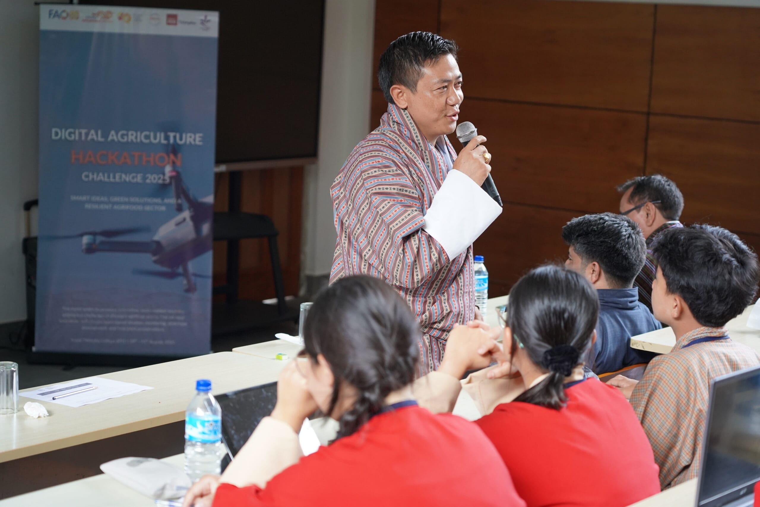 loden's finance officer as a mentor and judge during Digital hackathon organized by Impact Hub Thimphu