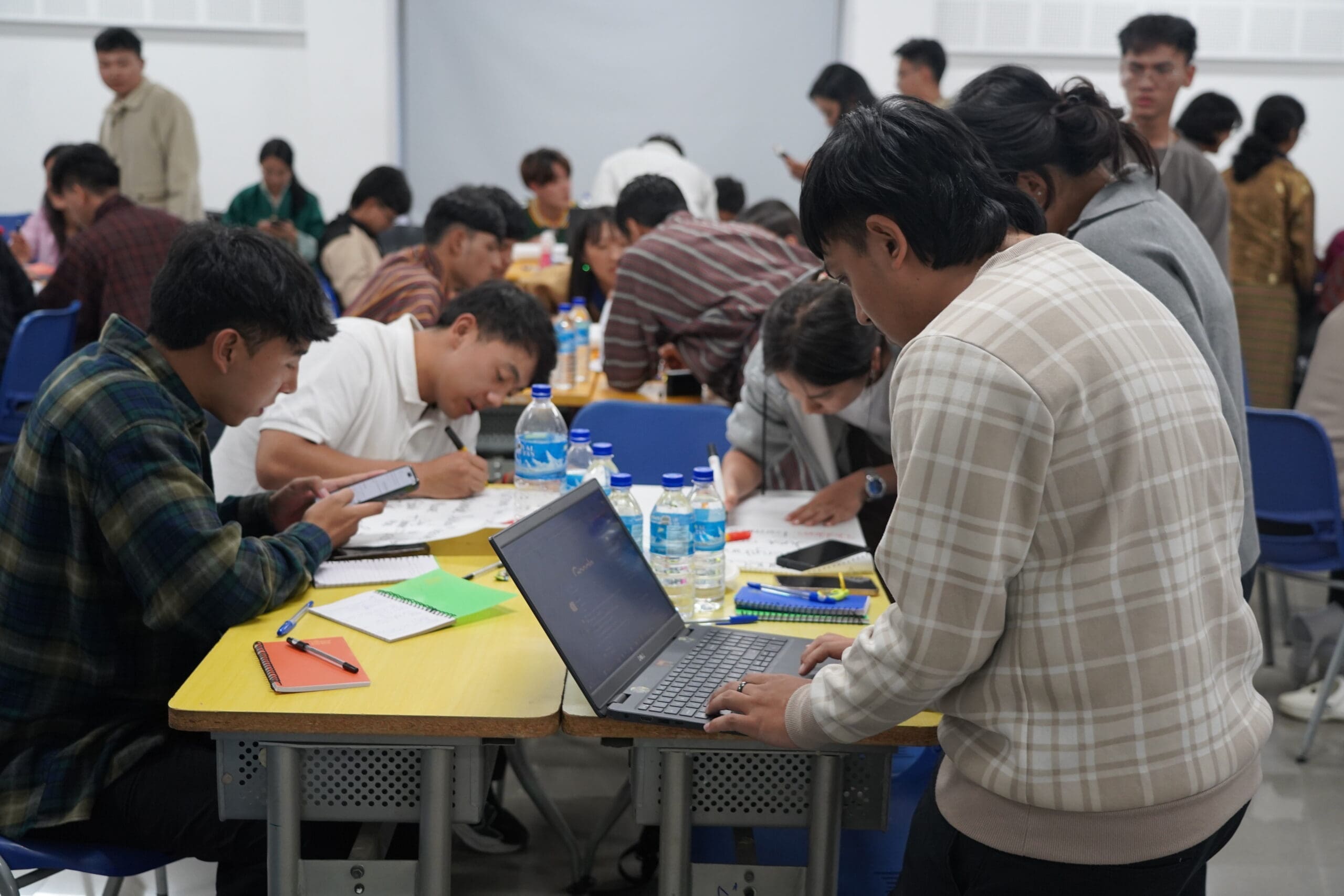 hackathon in RTC organized by impact hub thimphu